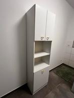 Badkamerkast met wasmand, Huis en Inrichting, Badkamer | Badkamermeubels, Ophalen, (Half)hoge kast, Minder dan 50 cm, Gebruikt