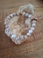Natuurkralen armband met Howliet Gold, Overige materialen, Met edelsteen, Wit, Nieuw