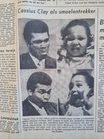 Bokser Cassius Clay met dochter Maryum (krant 1970), Ophalen of Verzenden, 1960 tot 1980, Knipsel(s)