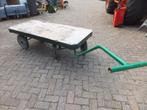 Platte kar, platte wagen, werfwagen, magazijnwagen (29)45, Ophalen, Gebruikt, Handmatig
