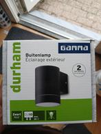 Gamma Durham Zwarte Buitenlamp, Tuin en Terras, Minder dan 50 watt, Wandlamp, Ophalen of Verzenden, Netvoeding