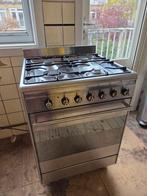 Luxe Smeg 4 pits gasfornuis met oven RVS, Witgoed en Apparatuur, Fornuizen, Ophalen, Gebruikt, 60 cm of meer, Grill