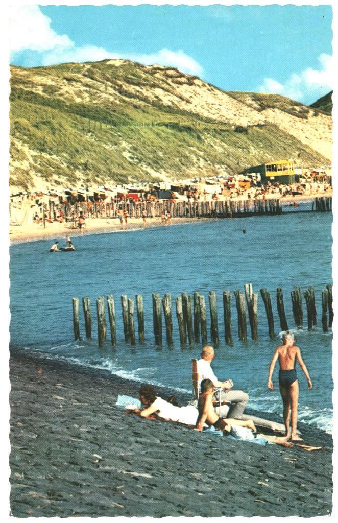 77825 Zoutelande ZL strand nette oude kaart Onbeschreven, Verzamelen, Ansichtkaarten | Nederland, Ongelopen, Zeeland, 1960 tot 1980