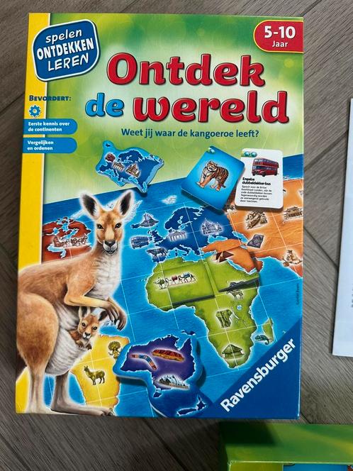 Ontdek de wereld - ravensburger, Hobby en Vrije tijd, Gezelschapsspellen | Bordspellen, Zo goed als nieuw, Drie of vier spelers