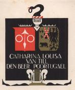 1505 Ex Libris Nederland : Jeanne Bieruma Oosting, 1929, Antiek en Kunst, Kunst | Etsen en Gravures, Verzenden