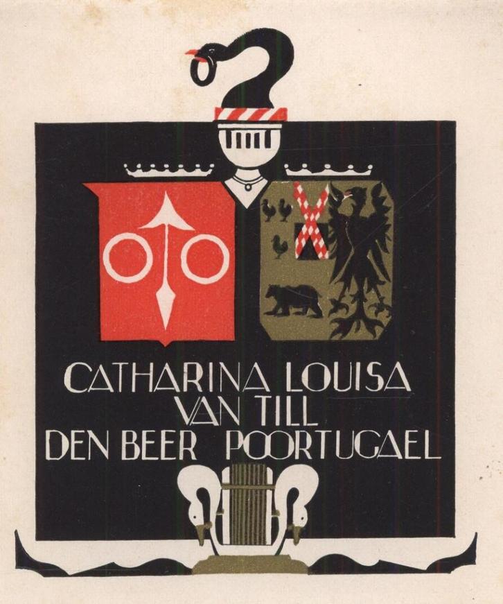 1505 Ex Libris Nederland : Jeanne Bieruma Oosting, 1929, Antiek en Kunst, Kunst | Etsen en Gravures, Verzenden