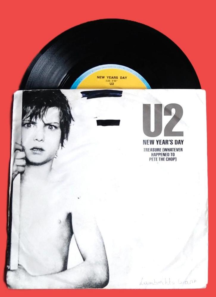 Top2000#0442 U2 - New years day (*), Cd's en Dvd's, Vinyl Singles, Zo goed als nieuw, Single, Overige genres, 7 inch, Verzenden