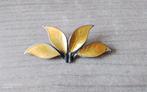 Mooie geëmailleerde broche,DAVID ANDERSEN,Noorwegen 2.5_S, 4 tot 7 cm, Gebruikt, Geel, Ophalen of Verzenden