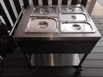 Bain-Marie Wagen Met 5 RVS Bakken Mooie Staat, Ophalen, Gebruikt