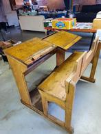 Schoolbankje jaren 30, Antiek en Kunst, Antiek | Meubels | Tafels, Ophalen