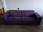 Paarse driezitsbank, Huis en Inrichting, Banken | Bankstellen, Ophalen, 100 tot 125 cm, Driepersoons, Zo goed als nieuw