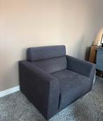 Montel antraciet 1,5-persoons bank –verstelbare hoofdsteunen, Ophalen, Tweepersoons, 75 tot 100 cm, Zo goed als nieuw