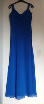 Diepblauwe lange avondjurk, Kleding | Dames, Maat 38/40 (M), Galajurk, Blauw, Ophalen of Verzenden