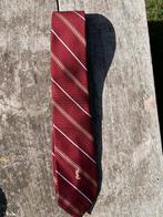 Yves Saint Laurent Gestreepte Stropdas, Ophalen of Verzenden, Gedragen, Rood, Met patroon