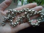 prachtige dikke jasseron ketting echt zilver 10mm zilver 925, Ophalen of Verzenden, Zo goed als nieuw, Zilver, Zilver