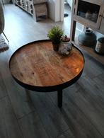 Leuke salontafel rond 75 cm mangohout, 50 tot 100 cm, Rond, Zo goed als nieuw, Minder dan 50 cm