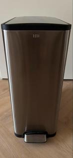 Vierkante Vuilnisbak - EKO, Huis en Inrichting, Woonaccessoires | Prullenbakken, Ophalen, Gebruikt, Met pedaal, 50 tot 75 cm
