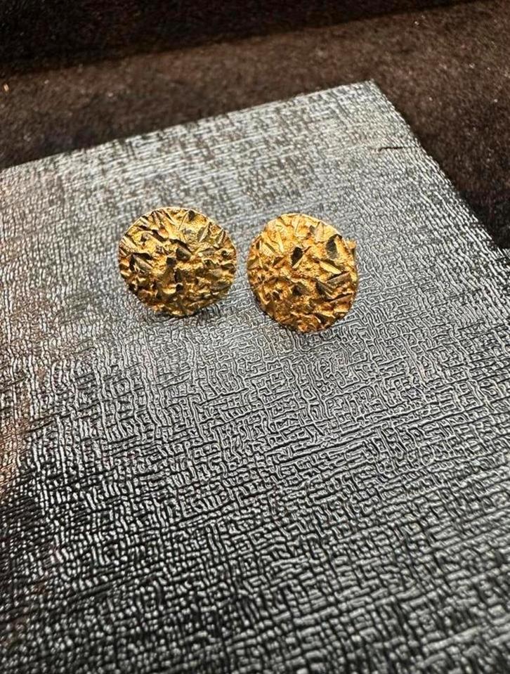 14K Gouden Piet Oorbellen - Unisex, Sieraden, Tassen en Uiterlijk, Oorbellen, Nieuw, Knopjes of Stekers, Goud, Ophalen of Verzenden