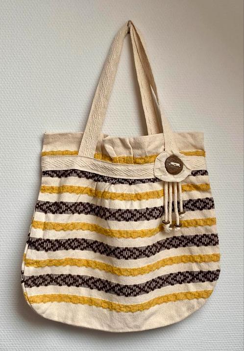 Tas, Ibiza stijl, Boho, okergeel, Brazilië, strandtas, Sieraden, Tassen en Uiterlijk, Tassen | Damestassen, Nieuw, Bruin, Ophalen of Verzenden