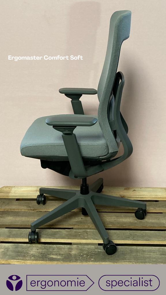 bureaustoel Ergomaster Comfort Soft, Huis en Inrichting, Bureaustoelen, Nieuw, Bureaustoel, Grijs, Ergonomisch, Ophalen