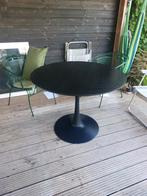 Zwarte ronde tafel 100cm diameter, Huis en Inrichting, Tafels | Eettafels, Ophalen, 50 tot 100 cm, Rond, 50 tot 100 cm
