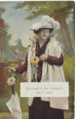Dame met bloemen : WL4269, Gelopen, Overige thema's, Voor 1920, Verzenden