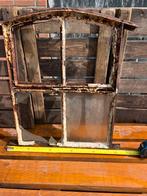 Oud Stalraam met Roest & Gebroken Glas - Decoratief Item, Ophalen of Verzenden