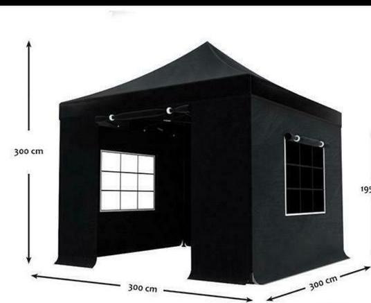 Partytent 3x3 te huur, blauw, Tuin en Terras, Partytenten, Zo goed als nieuw, Minder dan 5 meter, Ophalen