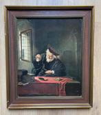 Grote prent De Goudweger in goudkleurige lijst, Antiek en Kunst, Kunst | Schilderijen | Klassiek, Ophalen of Verzenden