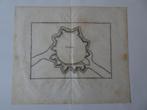 Gravure plattegrond vesting stad Zwolle C. Merian 1650, Antiek en Kunst, Verzenden