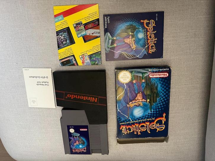 Nintendo NES CIB - Solstice, Spelcomputers en Games, Games | Nintendo NES, Gebruikt, Avontuur en Actie, 1 speler, Vanaf 7 jaar