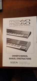 Handleidingen solton ms50, Muziek en Instrumenten, Keyboards, Ophalen of Verzenden, Zo goed als nieuw, Overige aantallen, Overige merken