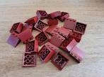 Partij N400=25x Nieuwe Lego dakpannen Dark Red, Lego, Lego, Lego, Nieuw