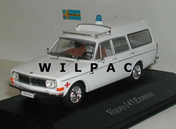 Volvo 145 Express ambulance ziekenwagen. Atlas schaal 1:43, Hobby en Vrije tijd, Modelauto's | 1:43, Nieuw, Auto, Overige merken