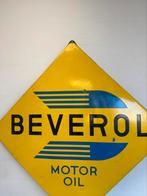 BEVEROL oud emaille reclamebord XL, Verzamelen, Reclamebord, Gebruikt, Ophalen of Verzenden, Nvt