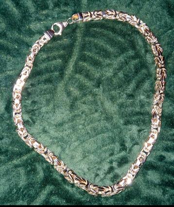 Koningsketting koningsschakel ketting zilver 925 70 cm 11 mm beschikbaar voor biedingen