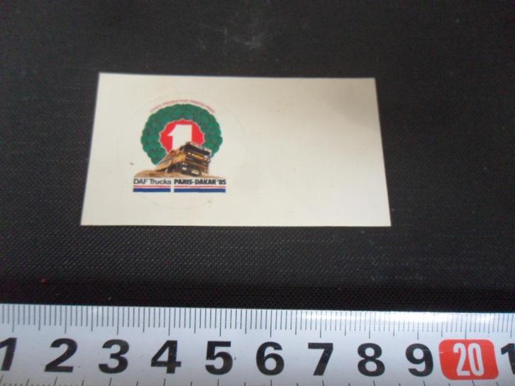 sticker EHV DAF Trucks  Paris - Dakar 1985, Hobby en Vrije tijd, Stickers en Plaatjes, Zo goed als nieuw, Sticker, Ophalen