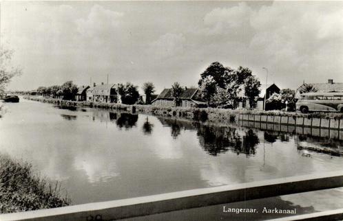 Langeraar, Aarkanaal - bus boot - ongelopen, Verzamelen, Ansichtkaarten | Nederland, Ongelopen, Noord-Holland, 1920 tot 1940, Ophalen of Verzenden