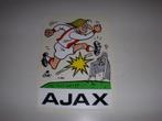 Leuke sticker van Ajax, ontwerp Dik Bruynesteyn, Verzamelen, Ophalen of Verzenden, Gebruikt, Ajax, Poster, Plaatje of Sticker