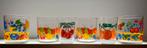 6x limonde glazen, jaren 60, Glas of Glazen, Ophalen of Verzenden, Overige stijlen, Glas