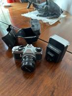Pentax MG Analoog camera (eventueel met flitser), Audio, Tv en Foto, Fotocamera's Analoog, Ophalen of Verzenden, Zo goed als nieuw