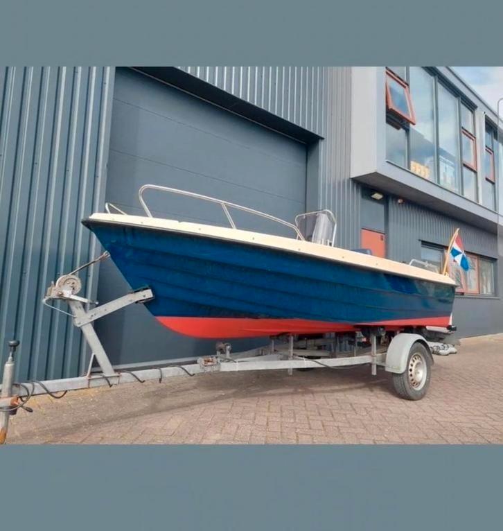 Consoleboot evinrude, Watersport en Boten, Vis- en Consoleboten, Zo goed als nieuw, Ophalen of Verzenden