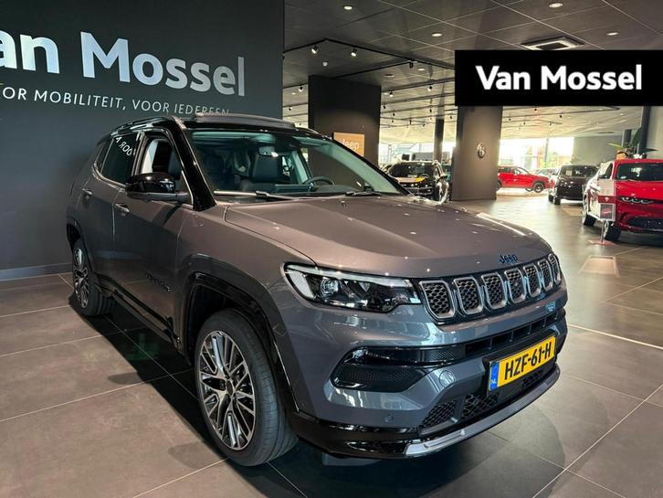 Jeep Compass 4xe 240 Plug-in Hybrid Electric Summit | Ledere, Auto's, Jeep, Bedrijf, Te koop, Compass, 360° camera, 4x4, ABS, Achteruitrijcamera