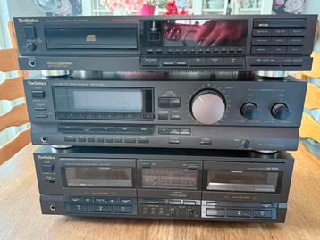 Technics cd speler / receiver / double cassette deck stereo beschikbaar voor biedingen