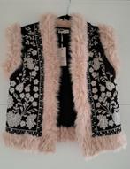 Geborduurd vest met synthetisch bont - maat L/XL, Ophalen of Verzenden, Zo goed als nieuw, Maat 46/48 (XL) of groter