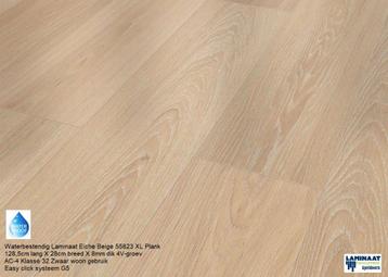 Waterbestendig Laminaat Eiche Beige 55823 28cm breed beschikbaar voor biedingen