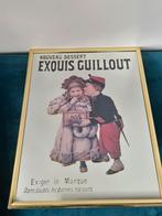Reclamespiegel Nouveau Dessert Exouis Guillout, Antiek en Kunst, Antiek | Spiegels, Ophalen of Verzenden, Minder dan 50 cm