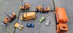 9 speelgoedvoertuigen auto's graafmachines vrachtwagen etc., Ophalen of Verzenden, Gebruikt
