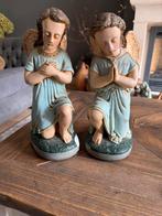 2 prachtige antieke engelen van gips 32 cm hoog, Antiek en Kunst, Antiek | Religie, Ophalen of Verzenden