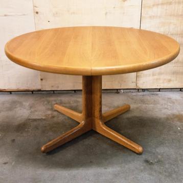 vintage ronde eettafel uitschuifbare deense tafel design  beschikbaar voor biedingen